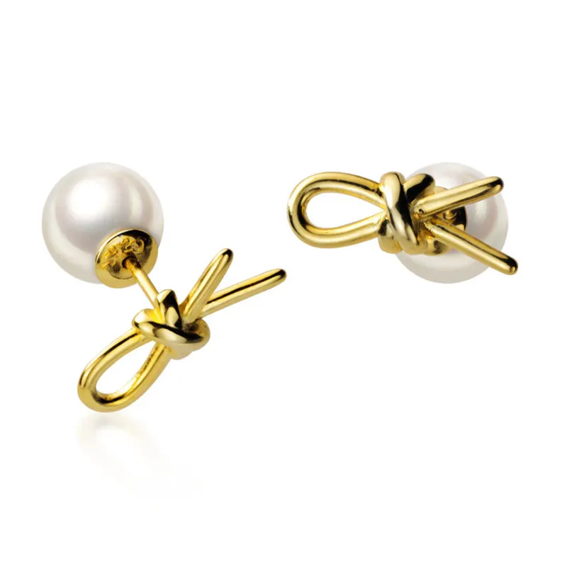 Bow 925 Sterling Silver Stud Earrings Rear Hanging Pearl Earrings For Women Fashion Korean Jewelry Ear Small Studs Girl Gift
Bow 925 Sterling Silver Stud Earrings Rear Hanging Pearl Earrings For Women Fashion Korean Jewelry Ear Small Studs Girl Gift