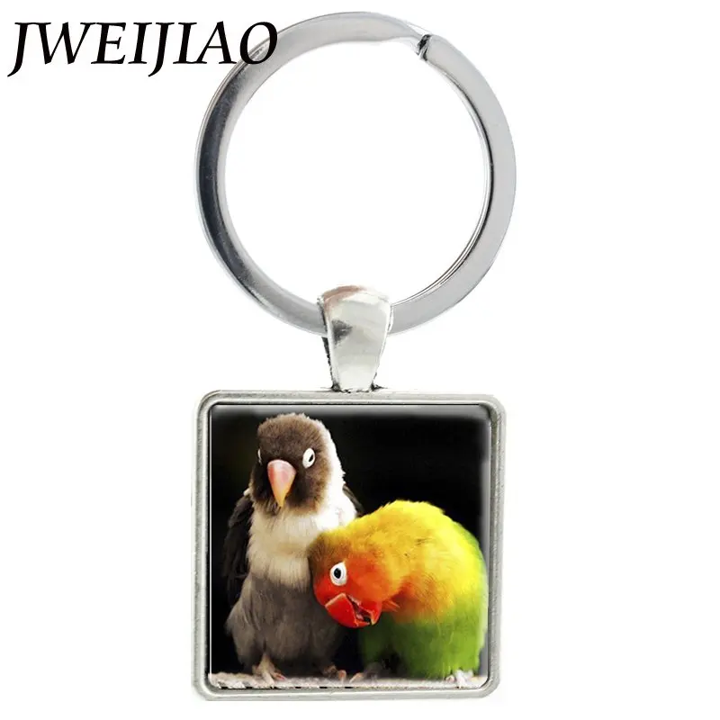 JWEIJIAO Cute Bird Art Picture Glass Gems Keychain Metal Geometry Keyring Key Chain Holder Custom Love Animal Jewelry J575
JWEIJIAO Cute Bird Art Picture Glass Gems Keychain Metal Geometry Keyring Key Chain Holder Custom Love Animal Jewelry J575