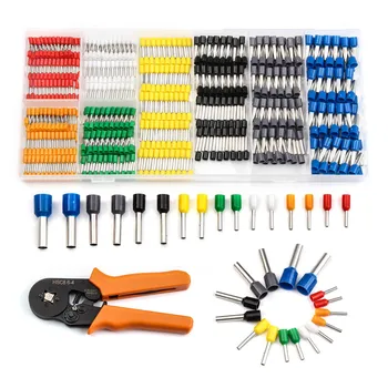 800PCS Wire Crimping Tool Kit AWG 10-22 Insulated Cord Ferrules Pin End Terminal +1PCS Self-Adjustable Crimping Plier Hand Tools
800PCS Wire Crimping Tool Kit AWG 10-22 Insulated Cord Ferrules Pin End Terminal +1PCS Self-Adjustable Crimping Plier Hand Tools