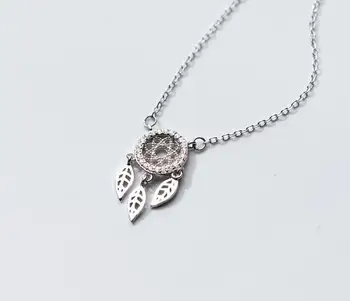 Retro Protective Real. 925 Sterling Silver Jewelry Hollow Leaf Dreamcatcher Drop Tassel Pendants / Necklace Leaf GTLX1293
Retro Protective Real. 925 Sterling Silver Jewelry Hollow Leaf Dreamcatcher Drop Tassel Pendants / Necklace Leaf GTLX1293