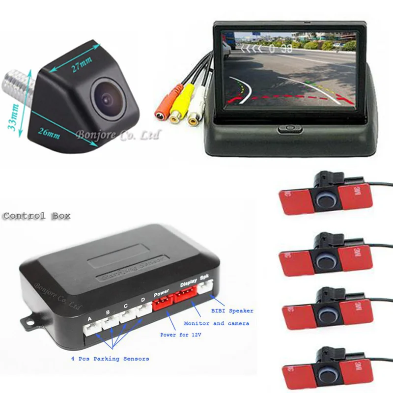 3in1 16MM Original Flat Sensors Car Video Parking Sensor Trajectory Rear View Camera Connect HD 4.3" Foldable Car Mirror Monitor
3in1 16MM Original Flat Sensors Car Video Parking Sensor Trajectory Rear View Camera Connect HD 4.3" Foldable Car Mirror Monitor