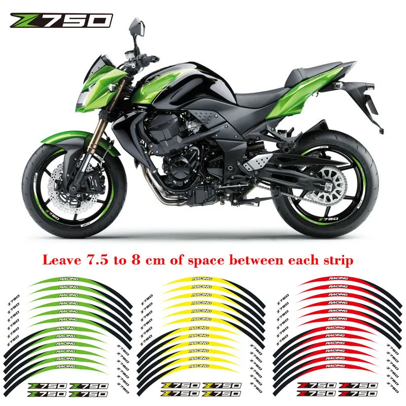 New high quality 12 Pcs Fit Motorcycle Wheel Sticker stripe Reflective Rim For Kawasaki Z750
New high quality 12 Pcs Fit Motorcycle Wheel Sticker stripe Reflective Rim For Kawasaki Z750