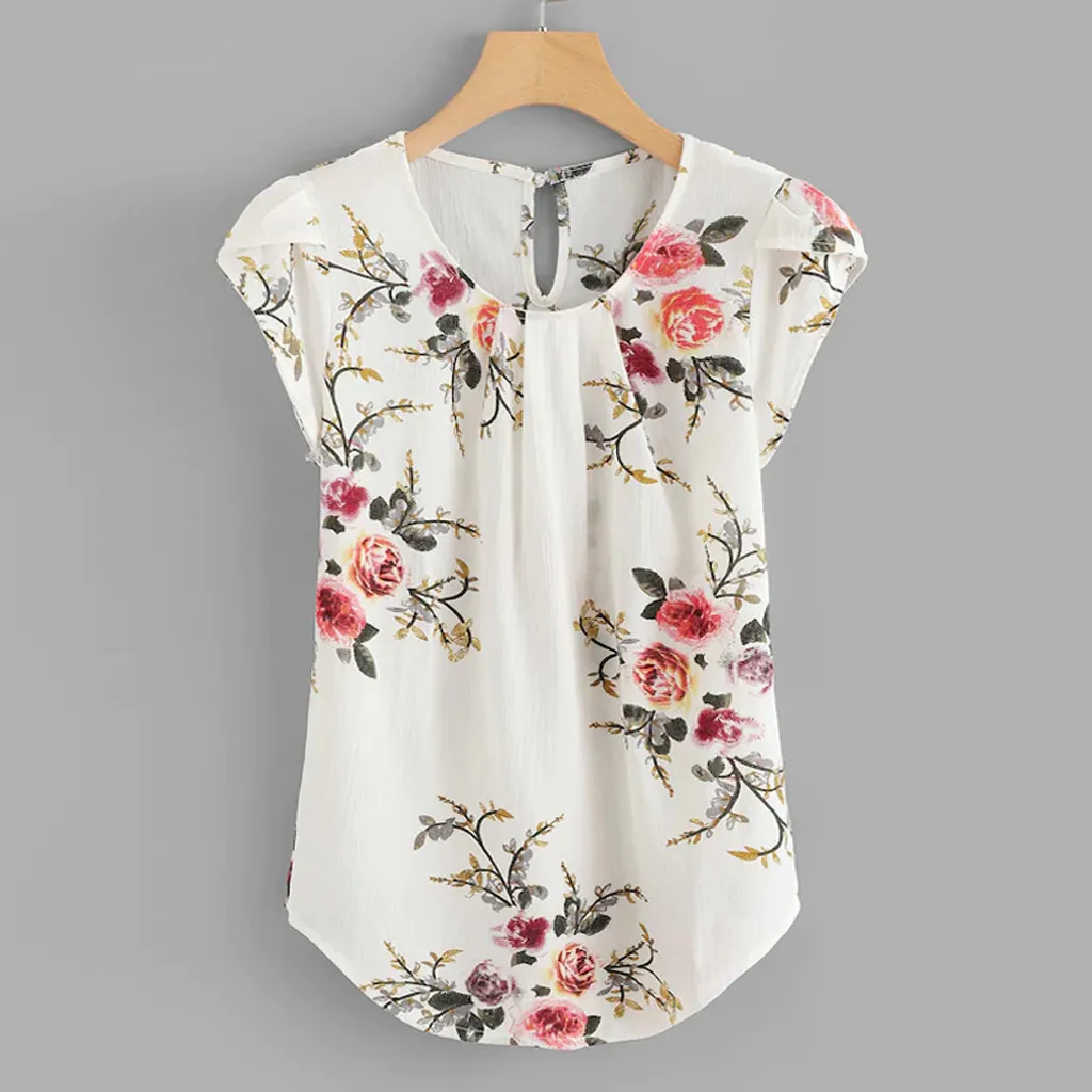 Women Fashionable Round Neck Basic Floral Pleated Top Short Sleeve Shirt Blouse Koszulki Damskie Z Dlugim Rekawkiem Tunic Blusas
Women Fashionable Round Neck Basic Floral Pleated Top Short Sleeve Shirt Blouse Koszulki Damskie Z Dlugim Rekawkiem Tunic Blusas