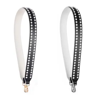 Genuine leather Rivet Leather Shoulder Strap Wide Women Bag Accessories Belts Famous Brand Strap Replacement Strap For Handbag
Genuine leather Rivet Leather Shoulder Strap Wide Women Bag Accessories Belts Famous Brand Strap Replacement Strap For Handbag