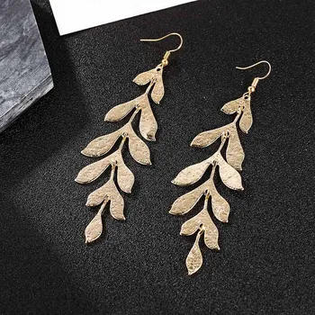 New Fashion Long Tassel Leaf Drop Earrings For Women Boho Statement Metal Golden Dangle Earring Ladies Party Jewelry Gifts
New Fashion Long Tassel Leaf Drop Earrings For Women Boho Statement Metal Golden Dangle Earring Ladies Party Jewelry Gifts