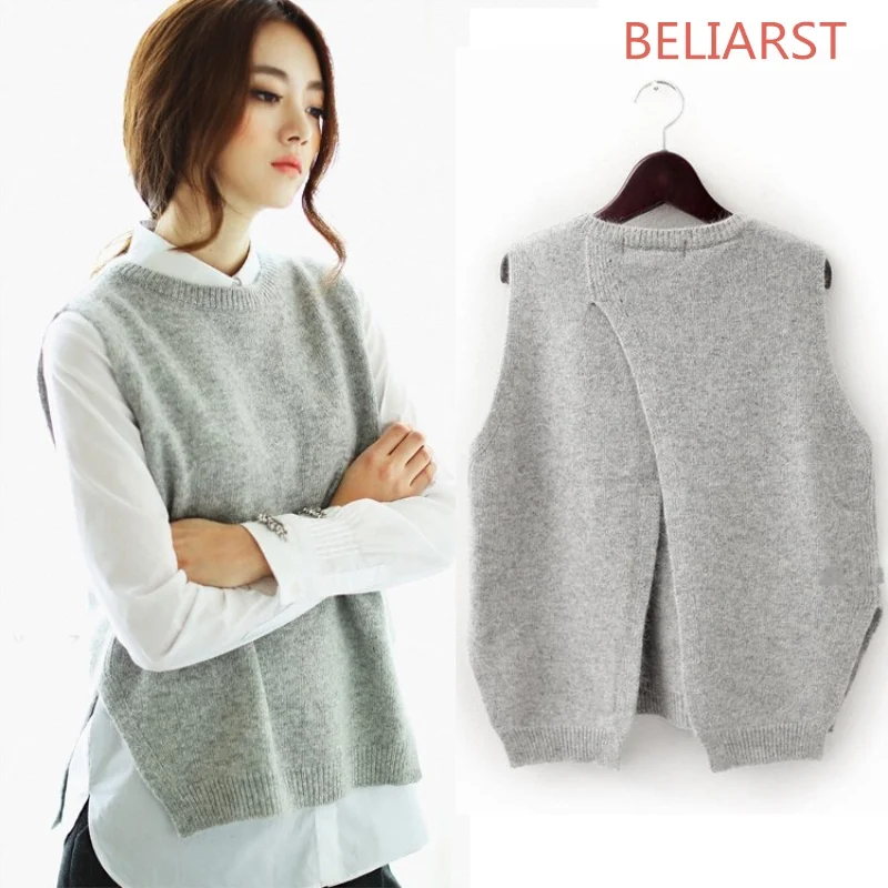 BELIARST Spring/Summer Knit Vest Women Round Collar Pullover Fashion Casual Sleeveless Vest Loose Knit Base Sweater Sleeveless
BELIARST Spring/Summer Knit Vest Women Round Collar Pullover Fashion Casual Sleeveless Vest Loose Knit Base Sweater Sleeveless