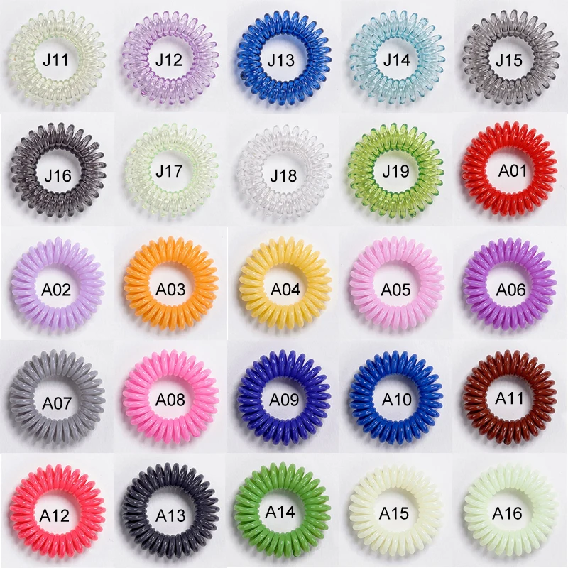 Traceless Elastic Salon Spiral Women Hair Bands Telephone Wire Hair Rings Candy Colors Rubber Cord for Girls Hair Accessories
Traceless Elastic Salon Spiral Women Hair Bands Telephone Wire Hair Rings Candy Colors Rubber Cord for Girls Hair Accessories
