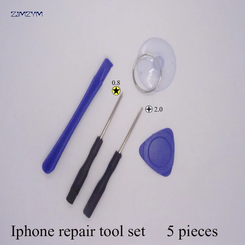 

Hot sale 5 in 1 Mobile Phone Repairing Tool Kit Spudger Pry Opening Tool LCD Repair Tools with screwdriver for Iphone tool set