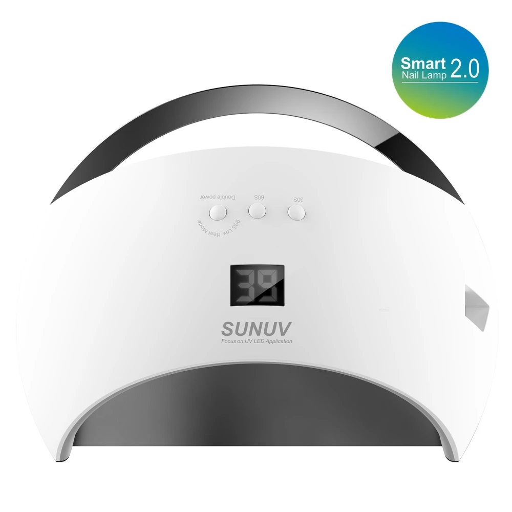 SUNUV SUN6 LED Nail Lamp Nail Dryer UV Light Lamp For Curing UV LED Gel Smart Manicure Nail Polish Gel
SUNUV SUN6 LED Nail Lamp Nail Dryer UV Light Lamp For Curing UV LED Gel Smart Manicure Nail Polish Gel