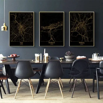Graz Innsbruck Salzburg Vienna Austria City Map Canvas Art Print Wall Pictures for Living Room No Frame
Graz Innsbruck Salzburg Vienna Austria City Map Canvas Art Print Wall Pictures for Living Room No Frame
