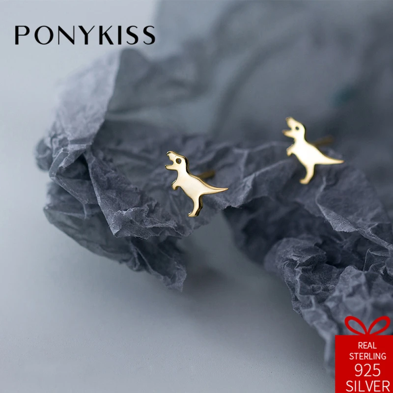 PONYKISS Romantic S925 Sterling Silver Minimalist The Dinosaur Stud Earrings Women Prevent Allergy Jewelry Accessory Party Gift
PONYKISS Romantic S925 Sterling Silver Minimalist The Dinosaur Stud Earrings Women Prevent Allergy Jewelry Accessory Party Gift
