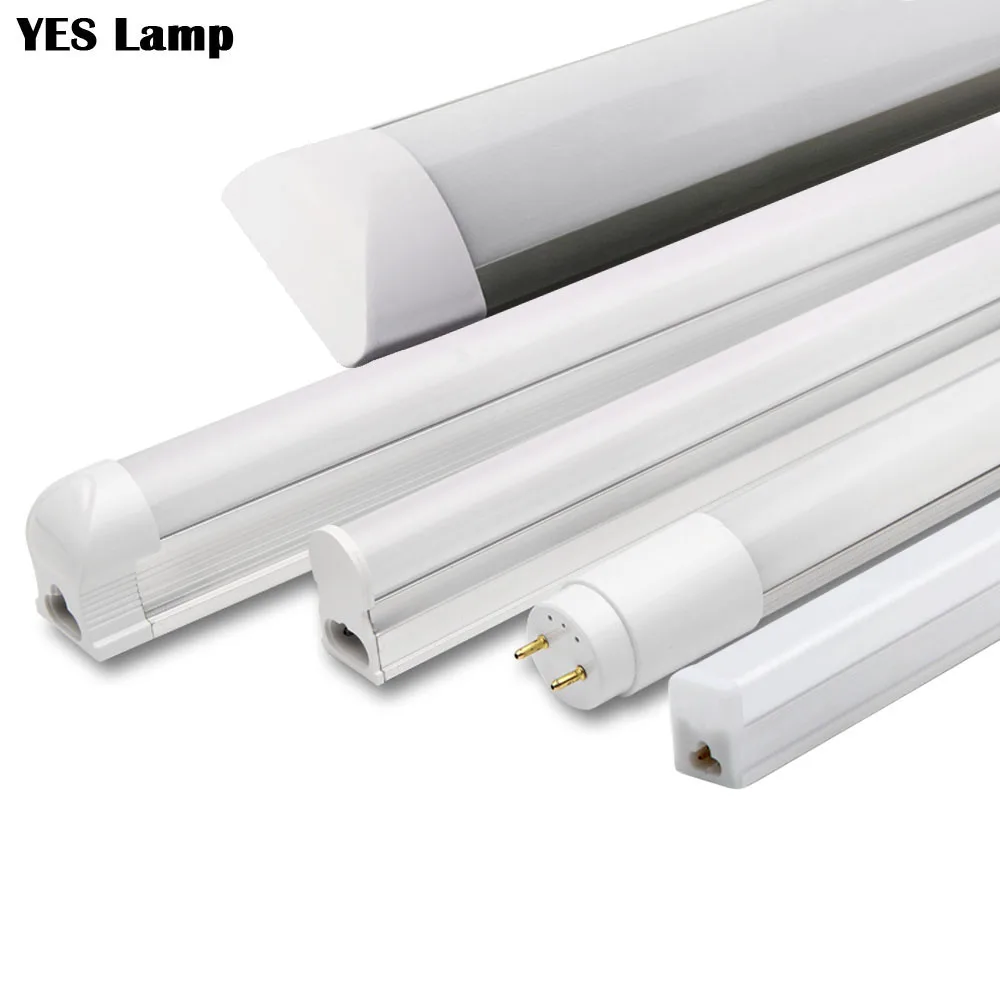 

LED Tube T5 T8 Integrated Light 1FT 2FT 6W 10W LED Fluorescent Tube Wall Lamp Bulb Light Lampara Cold Warm White 110V 220V