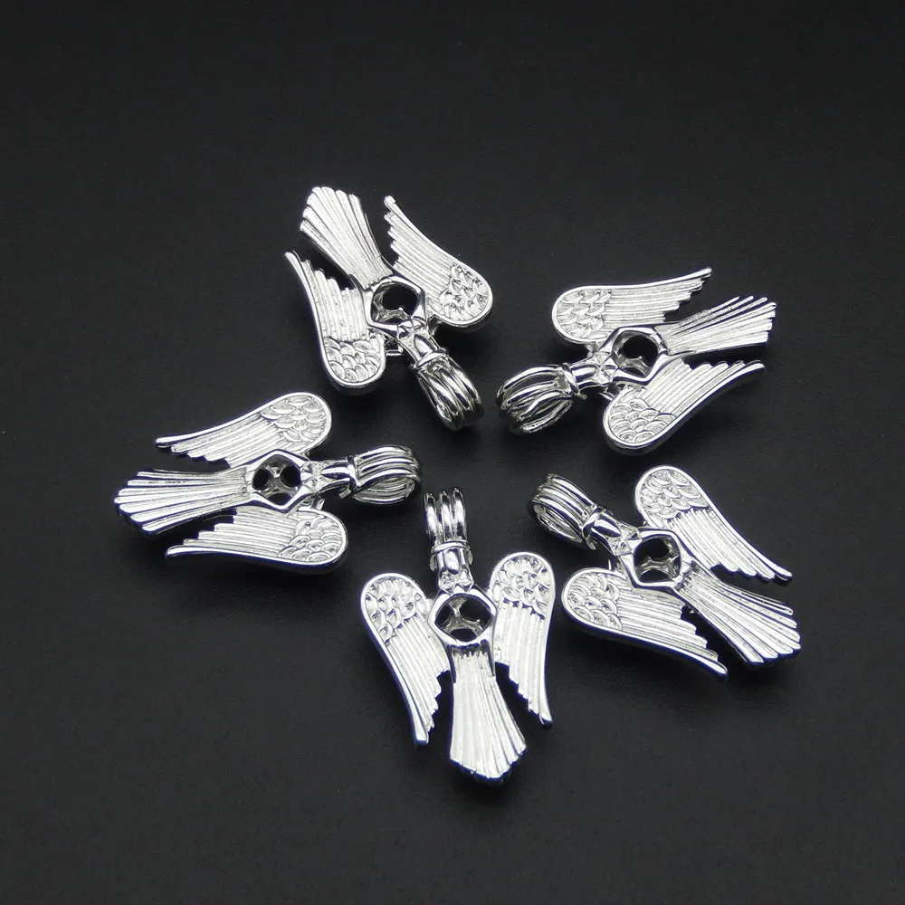 10pcs silver angel pearl cage necklace pendant, aroma oil diffuser adds your own pearl, stone makes it more attractive.
10pcs silver angel pearl cage necklace pendant, aroma oil diffuser adds your own pearl, stone makes it more attractive.
