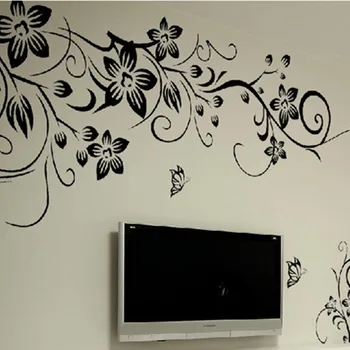 Fashion romantic black Flower arts wall stickers Living room TV backdrop home decoration wallpaper,Free shipping.
Fashion romantic black Flower arts wall stickers Living room TV backdrop home decoration wallpaper,Free shipping.