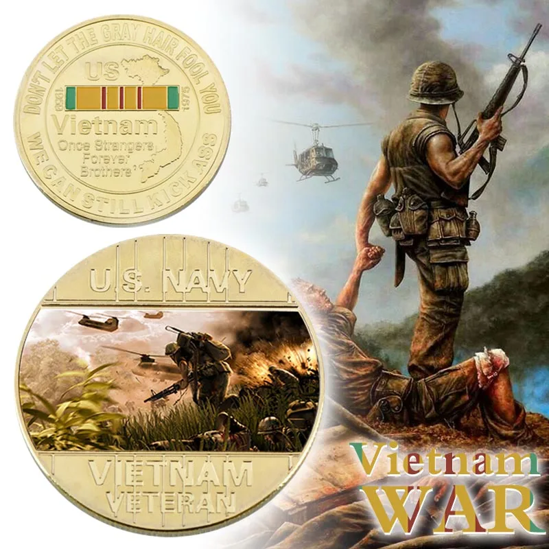 WR Gold Plated Commemorative Coins Vietnam War Gold Metal Collection Coin For New Year Business Gifts
WR Gold Plated Commemorative Coins Vietnam War Gold Metal Collection Coin For New Year Business Gifts