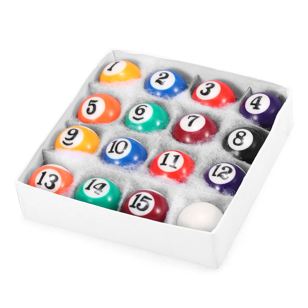 25MM / 38MM Children Billiards Table Balls Set Resin Small Pool Cue Balls Full Set
25MM / 38MM Children Billiards Table Balls Set Resin Small Pool Cue Balls Full Set