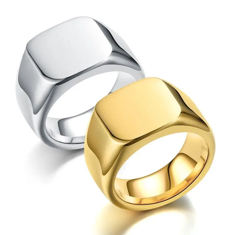 Wholesale Jewelry -- ( 2pcs/lot) 316L Titanium steel Retro Smooth Big Rings for Steady Men 18 k / White Gold Color
Wholesale Jewelry -- ( 2pcs/lot) 316L Titanium steel Retro Smooth Big Rings for Steady Men 18 k / White Gold Color