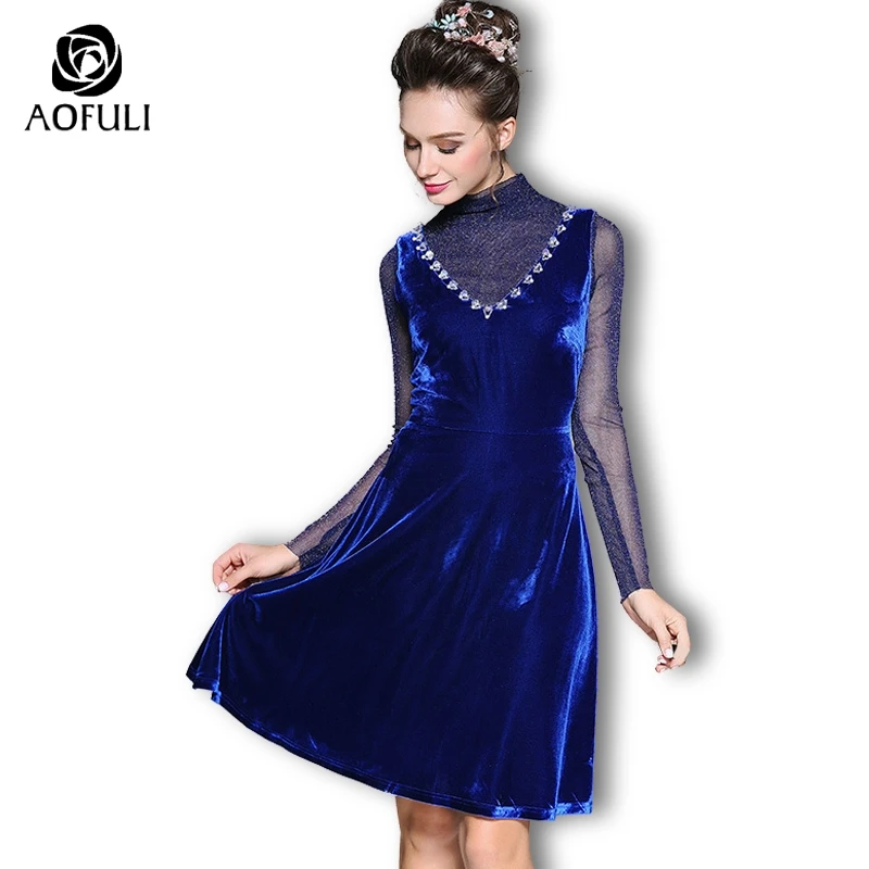 AOLULI M- 4xl Ladies Velvet Dress 2 Piece Suit Set Autumn Winter Long Sleeve Shirt And Dress Twinset Elegant Blue Outfit 6230
AOLULI M- 4xl Ladies Velvet Dress 2 Piece Suit Set Autumn Winter Long Sleeve Shirt And Dress Twinset Elegant Blue Outfit 6230