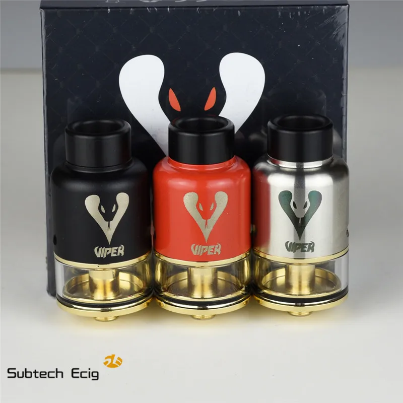Subtech ecig Shop VIPER RDTA Rebuildable Tank Atomizers Huge Vape with all gold-plated U-T design coil deck system
Subtech ecig Shop VIPER RDTA Rebuildable Tank Atomizers Huge Vape with all gold-plated U-T design coil deck system