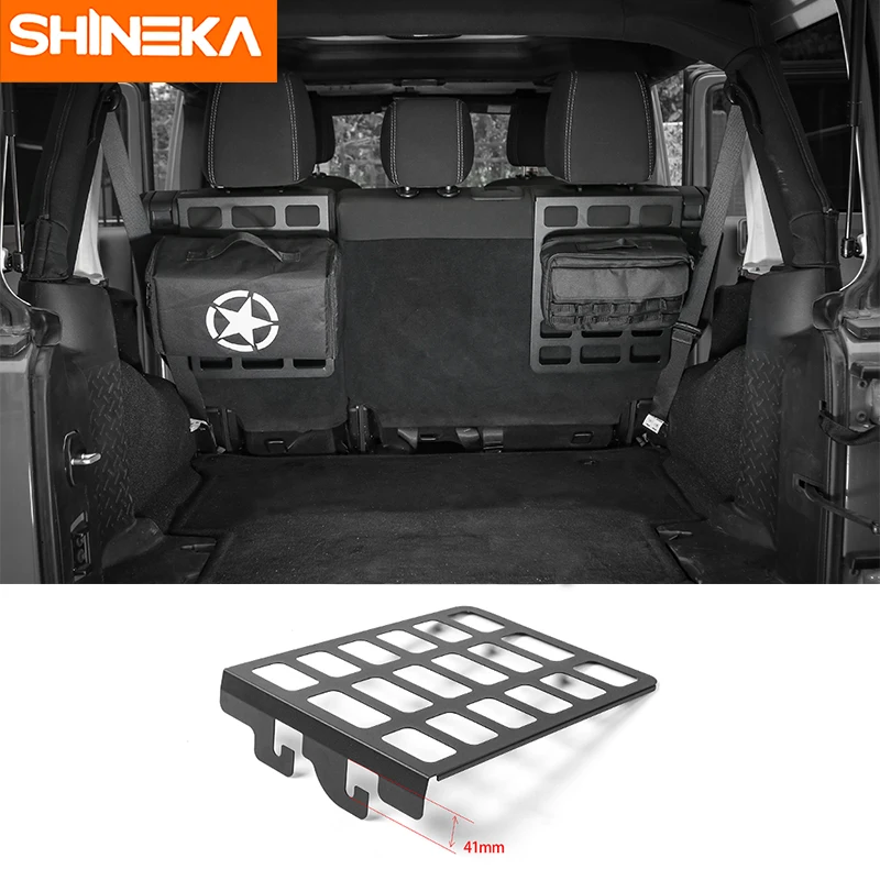 SHINEKA Best Sales Iron Seat Back Bracket Shelf Trunk Rack Luggage Carrier Holder Car Styling for Jeep Wrangler JK 2007+
SHINEKA Best Sales Iron Seat Back Bracket Shelf Trunk Rack Luggage Carrier Holder Car Styling for Jeep Wrangler JK 2007+