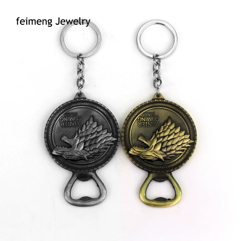 New Game of Thrones Bottle Opener Keychain Bar Beer Wine Tool House Stark Winter Is Coming Key Chain Ring
New Game of Thrones Bottle Opener Keychain Bar Beer Wine Tool House Stark Winter Is Coming Key Chain Ring