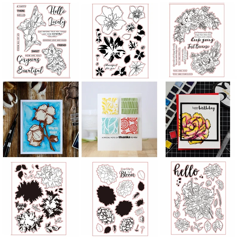 10 Set 6x8 Bloom Flower Transparent Clear Silicone Stamp Set for DIY Scrapbooking/Photo Album Card Making Decorative Clear Stamp
10 Set 6x8 Bloom Flower Transparent Clear Silicone Stamp Set for DIY Scrapbooking/Photo Album Card Making Decorative Clear Stamp