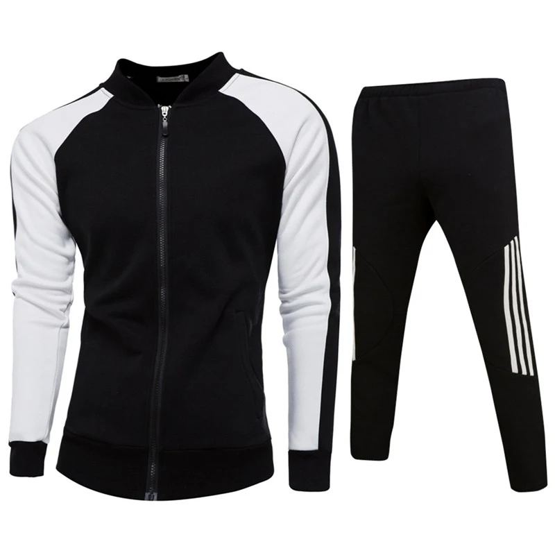 2019 New Striped Printed Men Set Causal Patchwork Jacket Men 2Pcs Tracksuit Sportswear Hoodies Sweatshirt Pants Jogger Suit
2019 New Striped Printed Men Set Causal Patchwork Jacket Men 2Pcs Tracksuit Sportswear Hoodies Sweatshirt Pants Jogger Suit