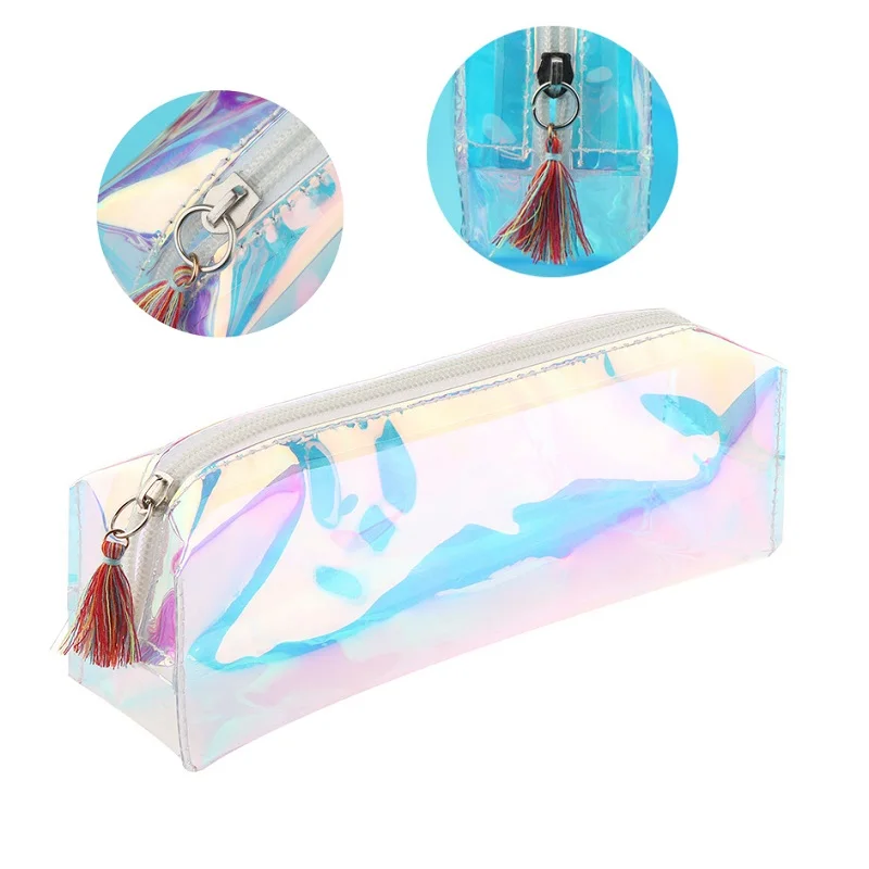 1 PC Laser Transparent Cosmetic Bag Makeup Tools Girls Pencil Case Large Capacity Cute Make Up Pouch toiletry bag organizer
1 PC Laser Transparent Cosmetic Bag Makeup Tools Girls Pencil Case Large Capacity Cute Make Up Pouch toiletry bag organizer