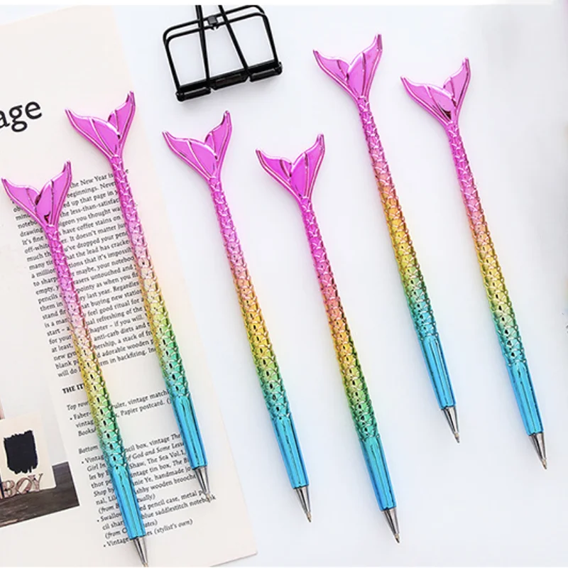 Kawaii Mermaid Ballpoint Pen Creative Gradient Colored Fishtail Writing Handle Pen for Girl Nice Office Stationery School Supply
Kawaii Mermaid Ballpoint Pen Creative Gradient Colored Fishtail Writing Handle Pen for Girl Nice Office Stationery School Supply