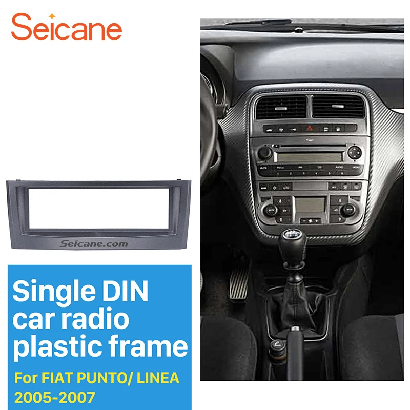Seicane 1 Din Dash Bezel Kit Trim Kit for 2005 2006 2007 FIAT PUNTO LINEA Stereo Install Dash Kit DVD Frame CD Trim Fitting Kit
Seicane 1 Din Dash Bezel Kit Trim Kit for 2005 2006 2007 FIAT PUNTO LINEA Stereo Install Dash Kit DVD Frame CD Trim Fitting Kit