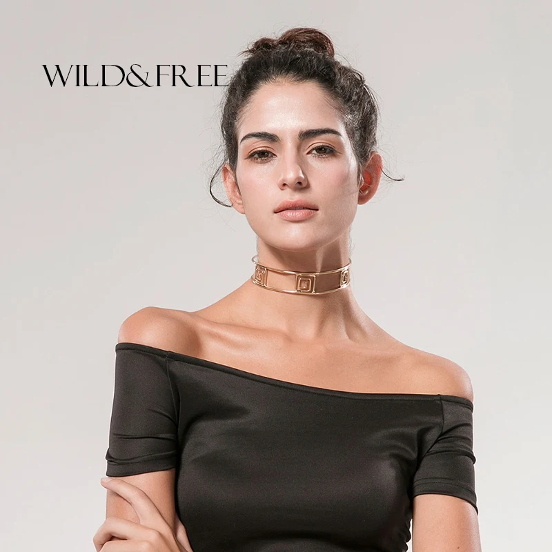 WILD & FREE New Fashion Gold Open Choker Necklace Jewelry for Women Gothic Alloy Chain Choker Necklace Women Charm Gift
WILD & FREE New Fashion Gold Open Choker Necklace Jewelry for Women Gothic Alloy Chain Choker Necklace Women Charm Gift