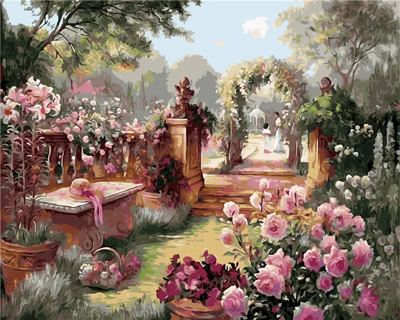 Landscape Royal garden Flowers Home Decor no frame Painting Pictures By Numbers Handwork Draw On Canvas Living Room Wall Art
Landscape Royal garden Flowers Home Decor no frame Painting Pictures By Numbers Handwork Draw On Canvas Living Room Wall Art