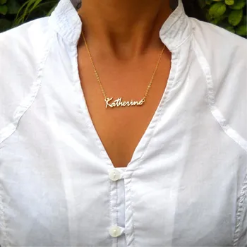 Custom Name Necklace Personalized Name Necklace is a great gift for you or your loved Minimalist Handmade Nameplate Necklace
Custom Name Necklace Personalized Name Necklace is a great gift for you or your loved Minimalist Handmade Nameplate Necklace