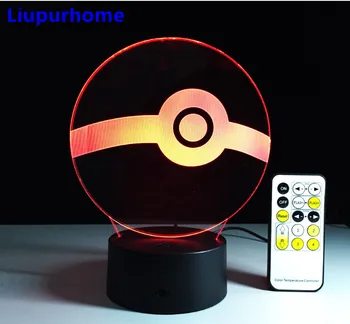 Poke Ball 3D Visual Light Cartoon LED Nightlight Table Decor Lamp Novelty Night Light for Child Gift Pokeball action figure 3D35
Poke Ball 3D Visual Light Cartoon LED Nightlight Table Decor Lamp Novelty Night Light for Child Gift Pokeball action figure 3D35