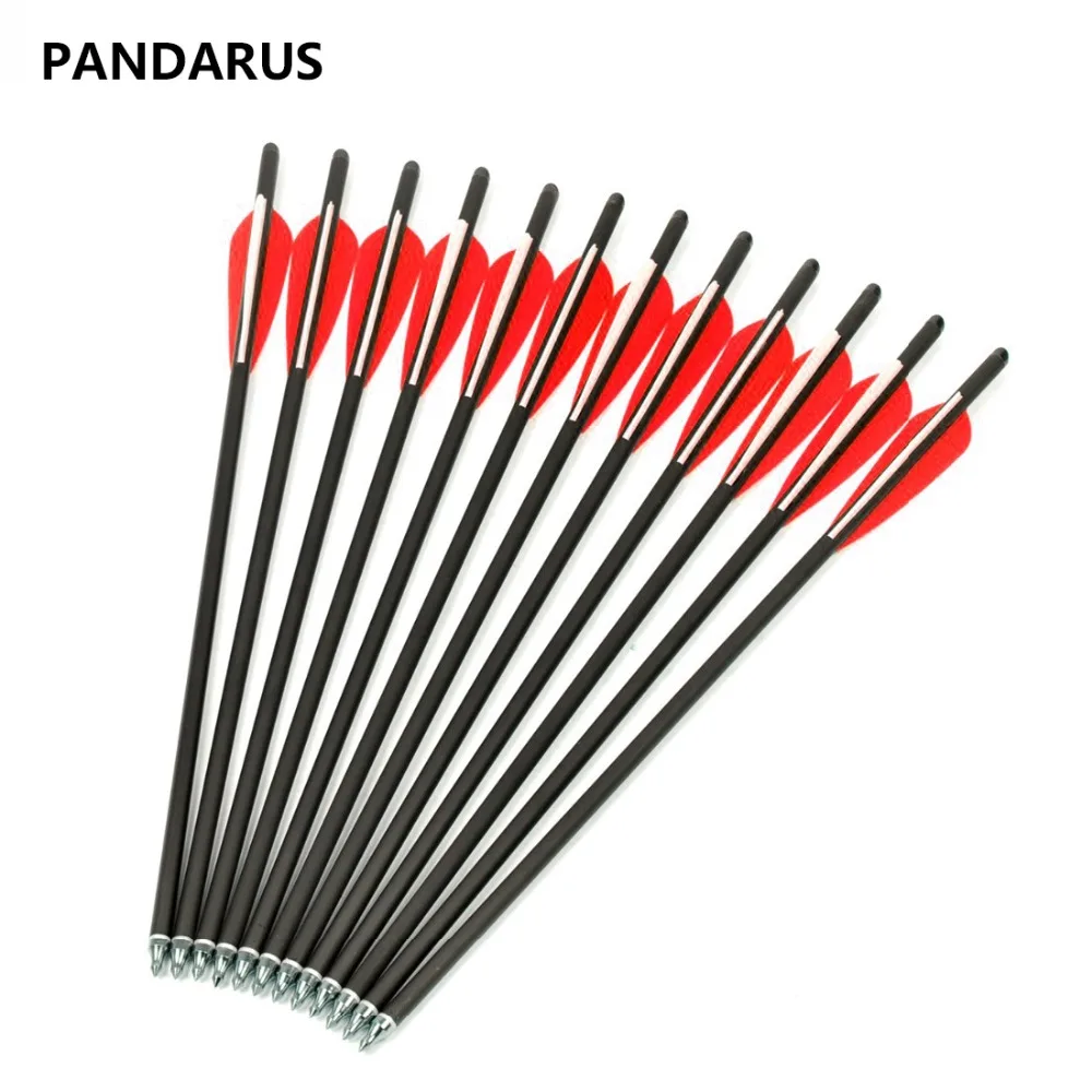 PANDARUS 12pcs Darts 17 & 20 & 22 inch Crossbow Bolts Aluminum Arrow With Red Vanes and Removable Arrowhead/Tip For Hunting
PANDARUS 12pcs Darts 17 & 20 & 22 inch Crossbow Bolts Aluminum Arrow With Red Vanes and Removable Arrowhead/Tip For Hunting