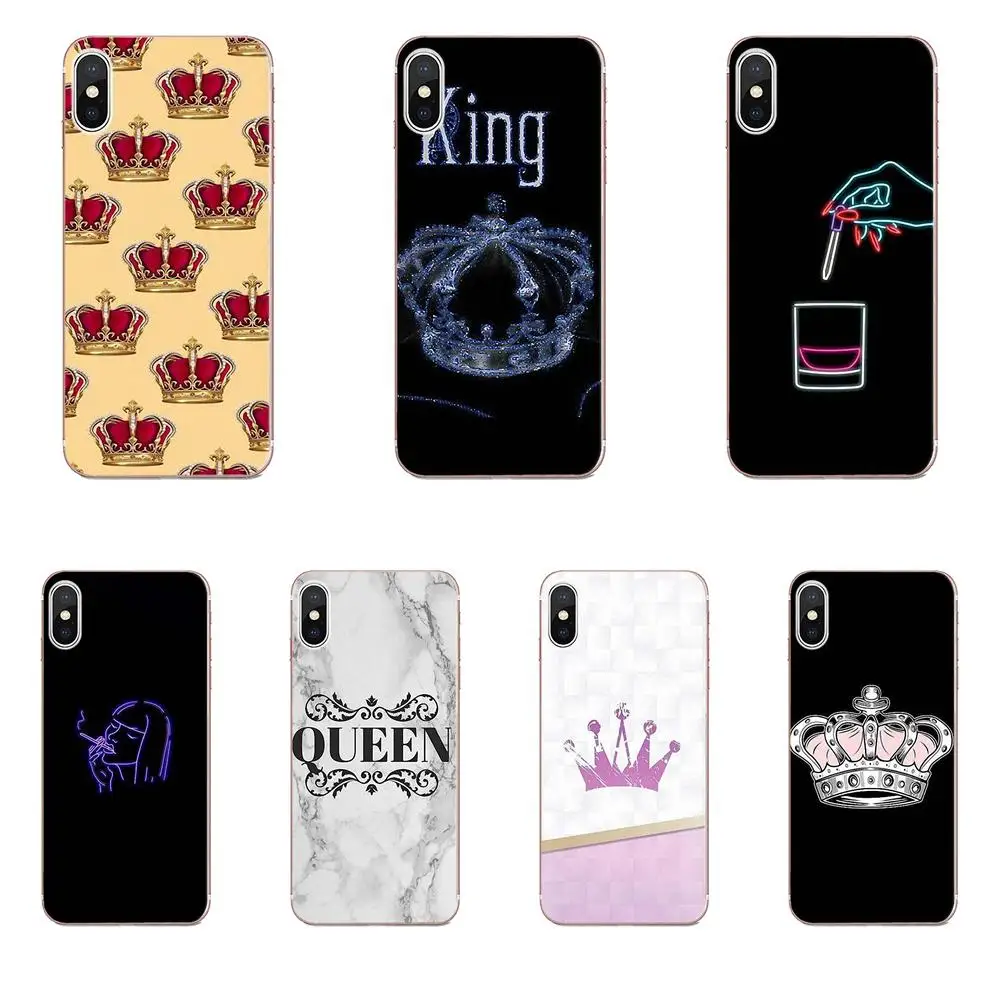 Couple King And Queen Crowns TPU Wholesale For Huawei P7 P8 P9 P10 P20 P30 Lite Mini Plus Pro 2017 2018 2019 | Мобильные телефоны и