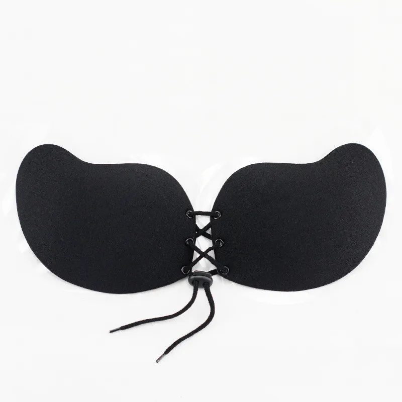 Sexy Push Up Silicone Bra Lace Up Bralette Strapless Invisible Bras Bralett Backless Self-Adhesive Fly Bra For Women Intimates 2