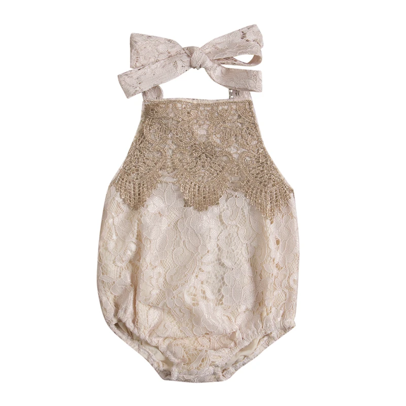 Summer Newborn Infant Baby Girl Floral Lace Bodysuits Halter Sleeveless Bandage Bodysuit Ropa Bebe Girl Jumpsuits Child Clothing
Summer Newborn Infant Baby Girl Floral Lace Bodysuits Halter Sleeveless Bandage Bodysuit Ropa Bebe Girl Jumpsuits Child Clothing
