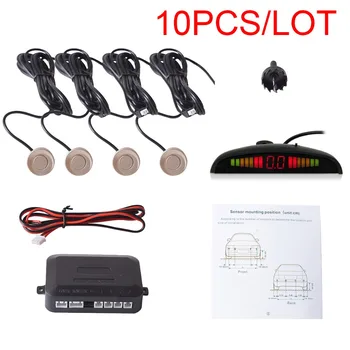 10pcs Auto Reverse Backup Radar System with 4 Parking Sensors Distance Detection + LED Distance Display+Sound Warning(champagne)
10pcs Auto Reverse Backup Radar System with 4 Parking Sensors Distance Detection + LED Distance Display+Sound Warning(champagne)