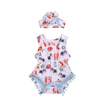 Cute Newborn Baby Girl Flower Bodysuit Jumpsuit Sunsuit Headbands 2pcs Summer Outfits Set
Cute Newborn Baby Girl Flower Bodysuit Jumpsuit Sunsuit Headbands 2pcs Summer Outfits Set