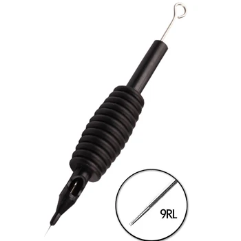 9RL Disposable Tattoo Machine Grip Tube with Assorted Needles 3/4"(19mm) Tattoo Supply Free Shipping 40pcs/lot