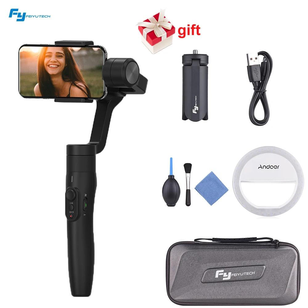 Feiyu tech Vimble 2 3-Axis Gimbal Smartphone Stabilizer with Extendable Handheld Remote Control PK Zhiyun Smooth Q 4 2018 Newest
Feiyu tech Vimble 2 3-Axis Gimbal Smartphone Stabilizer with Extendable Handheld Remote Control PK Zhiyun Smooth Q 4 2018 Newest