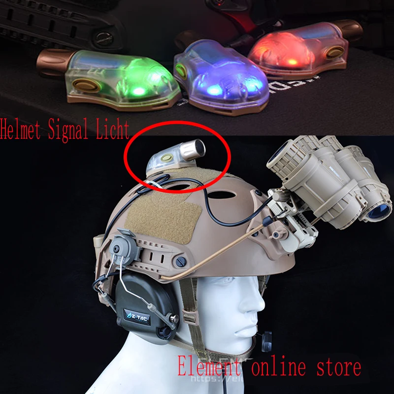 Element Helmet Signal Light LED Lamp Tactical Helmet Survival Lamps with Magic Tape(EX262)
Element Helmet Signal Light LED Lamp Tactical Helmet Survival Lamps with Magic Tape(EX262)
