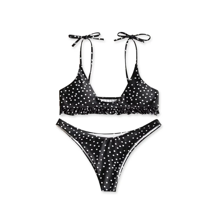 Polka Dot Knot Shoulder Bandeau Bikini 2019 Female Swimsuit Women Swimwear Two-pieces Bikini Set Bather Bathing Suit Swim Lady
Polka Dot Knot Shoulder Bandeau Bikini 2019 Female Swimsuit Women Swimwear Two-pieces Bikini Set Bather Bathing Suit Swim Lady