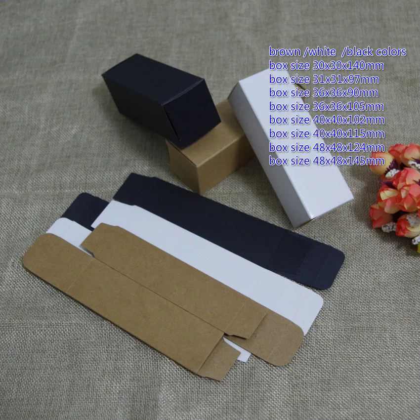100pcs/lot Kraft CardPaper Fold Box Diy 20ml 30ml 50ml 100ml Lipstick Perfume Essential Oil Bottles Packaging Boxes Valve Tubes
100pcs/lot Kraft CardPaper Fold Box Diy 20ml 30ml 50ml 100ml Lipstick Perfume Essential Oil Bottles Packaging Boxes Valve Tubes
