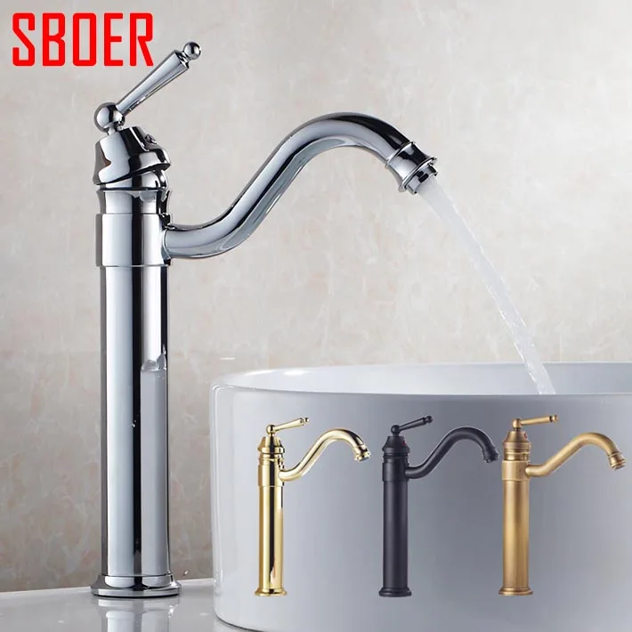 Wholesale & Retail Deck Mount brass Bathroom Faucet Vanity Vessel Sinks Mixer Tap Cold And Hot Water Tap with rotate spout
Wholesale & Retail Deck Mount brass Bathroom Faucet Vanity Vessel Sinks Mixer Tap Cold And Hot Water Tap with rotate spout