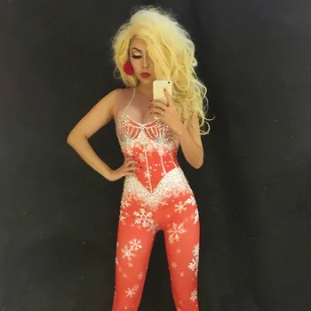 Christmas Carnival Sexy Jumpsuit Rhinestones 3d Printed Bodysuit Nightclub Women DJ DS Costume Party Pole Dancing Stage Wear
Christmas Carnival Sexy Jumpsuit Rhinestones 3d Printed Bodysuit Nightclub Women DJ DS Costume Party Pole Dancing Stage Wear