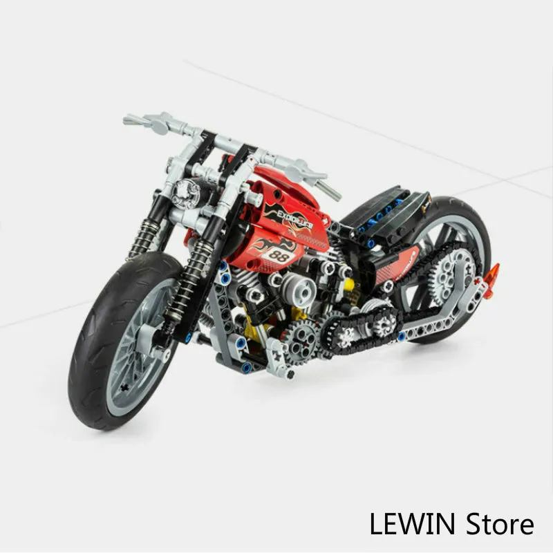 3354 378Pcs Technical Motorcycle Exploiture Model Harley Vehicle Set Building Block Compatible with Bela 8051 Toys
3354 378Pcs Technical Motorcycle Exploiture Model Harley Vehicle Set Building Block Compatible with Bela 8051 Toys