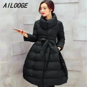 AILOOGE 2017 New Women Korean Waist Cotton Knee Thick Jacket A Word In The Long Section Padded Female
AILOOGE 2017 New Women Korean Waist Cotton Knee Thick Jacket A Word In The Long Section Padded Female