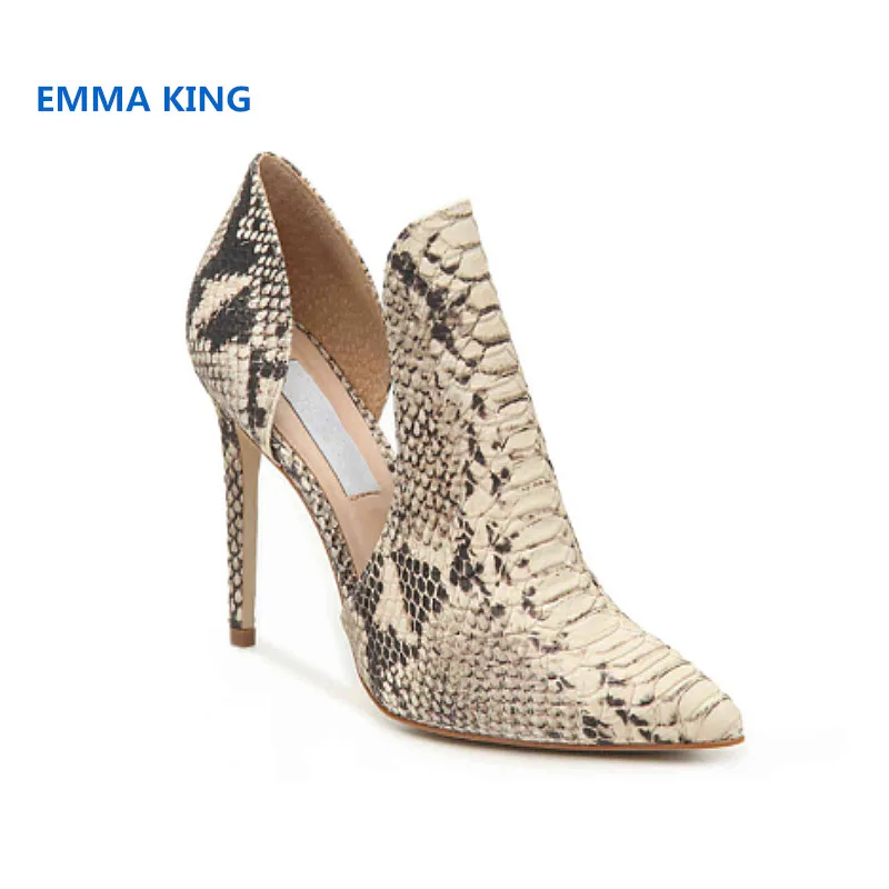 2019 Snake Prints Stylish Women High Heels Pumps Pointed Toe Sexy Side Hollow Ladies Party Shoes Spring Slip-On Stilettos Pumps
2019 Snake Prints Stylish Women High Heels Pumps Pointed Toe Sexy Side Hollow Ladies Party Shoes Spring Slip-On Stilettos Pumps